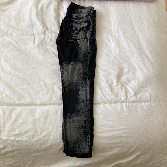Hudson Jeans-  Black distressed dyed jeans - Picture 2 of 2